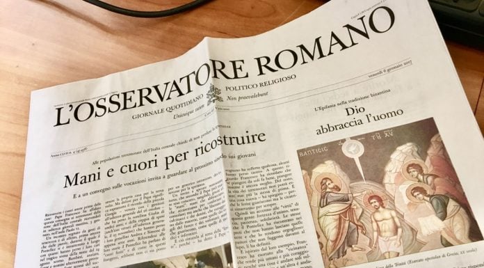 L’Osservatore Romano: «La religión surge del miedo y de las necesidades humanas»
