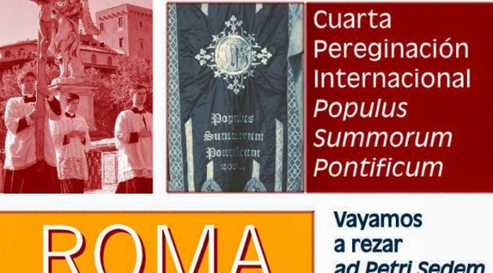 Confirmados los detalles de la Peregrinación Summorum Pontificum