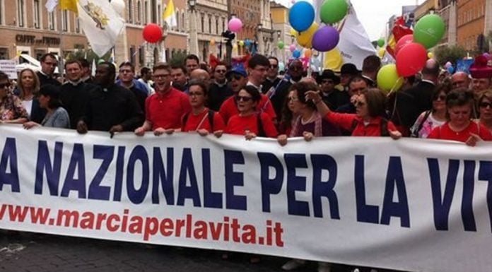 VI marcha por la vida en Roma