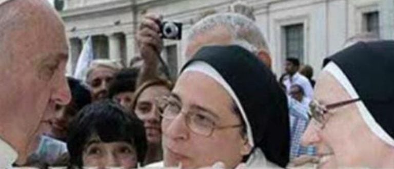 Francisco, a Sor Lucía Caram: "Vos, continúa haciendo lío, no te canses"