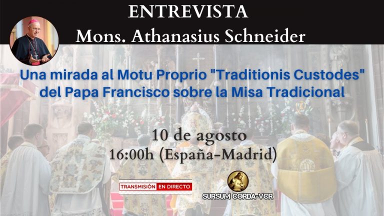 Entrevista a Mons. Schneider sobre «Traditionis custodes»
